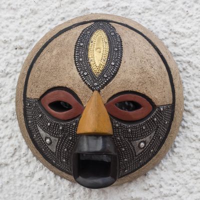 African wood mask, Third Eye