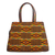 Cotton handbag, 'Kente Diamonds' - Diamond Motif Printed Cotton Handle Handbag from Ghana thumbail