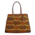 Cotton handbag, 'Kente Diamonds' - Diamond Motif Printed Cotton Handle Handbag from Ghana (image 2b) thumbail