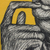 'Crave For' - Glass Framed Painting of a Mouth on Yellow from Ghana (image 2d) thumbail