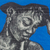'Purple Attitude - Glass Framed Sculpture of a Woman on Blue from Ghana (image 2b) thumbail