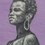 'Uprightness' - Glass Framed Expressionist Painting of a Woman on Purple (image 2b) thumbail