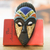 Set de regalo seleccionado - Set de regalo seleccionado con 3 máscaras de pared de madera africana pintadas a mano