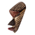 African wood mask, 'Rustic Stripes' - Rustic Striped African Wood Mask from Ghana (image 2d) thumbail