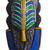 African wood mask, 'Cute Person' - Colorful Striped African Wood Mask from Ghana (image 2d) thumbail