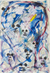 'The Wind Person II' - Pintura abstracta expresionista firmada de Nigeria