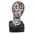 Ceramic sculpture, 'Delighted Head' - Handcrafted Ceramic Head Sculpture from Ghana