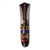 African beaded wood mask, 'Gye Nudi' - African Wood Mask with Recycled Plastic Beaded Accents
