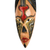 African wood mask, 'Medo' - Rustic African Wood and Aluminum Mask from Ghana (image 2f) thumbail