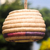 Raffia basket, 'Cute Homestead' - Handwoven Natural Raffia Fiber Hanging Basket from Ghana thumbail