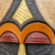 Afrikanische Holzmaske - Mehrfarbige afrikanische Holzmaske aus Ghana