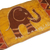 Cotton batik table runner, 'Elephant Wrap' - Elephant-Themed Batik Cotton Table Runner from Ghana (image 2d) thumbail