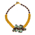 Halskette mit Anhänger aus Glasperlen - Halskette mit Cluster-Anhänger aus recycelten Glasperlen aus Ghana