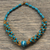 Recycled glass beaded torsade necklace, 'Glorious Twist' - Recycled Glass Beaded Torsade Necklace Crafted in Ghana