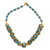 Recycled glass beaded torsade necklace, 'Glorious Twist' - Recycled Glass Beaded Torsade Necklace Crafted in Ghana