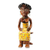 Holzskulptur - Handgeschnitzte Fante-Frauenskulptur aus Sese-Holz aus Ghana