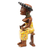 Escultura de madera - Escultura de mujer Fante tallada a mano en madera de Sese de Ghana