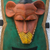 African wood mask, 'Serious Monkey' - Sese Wood Monkey African Mask from Ghana