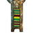 Fiberglass and cotton wall sculpture, 'Face of History' - Fiberglass and Striped Cotton Wall Sculpture from Ghana