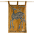 Cotton wall hanging, 'Spotted Deer' - Hand-Painted Deer-Themed Cotton Wall Hanging from Ghana (image 2) thumbail