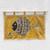 Cotton wall hanging, 'Mother's Affection' - Mother and Child Fish Cotton Wall Hanging from Ghana thumbail