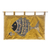 Cotton wall hanging, 'Mother's Affection' - Mother and Child Fish Cotton Wall Hanging from Ghana (image 2a) thumbail