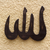Wood wall sculpture, 'Symbol of Allah' - Distressed Wood Arabic Wall Sculpture from Ghana