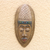 African wood mask, 'Pope Boniface V' - African Wood Mask Depicting Pope Boniface V from Ghana thumbail