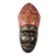 Máscara de madera africana - Máscara de madera africana de un obispo de Ghana