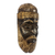 African wood mask, 'Bearded Nii Amugi' - Brown and Gold-Tone African Wood Mask from Ghana (image 2d) thumbail