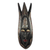 Máscara de madera africana - Máscara africana de madera con temática de peces de Ghana