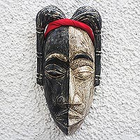 African wood mask, 'Asantewaa Duality'