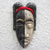African wood mask, 'Asantewaa Duality' - African Wood Mask of Yaa Asantewaa from Ghana (image 2) thumbail