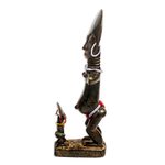 Wood sculpture, 'Akuabas' - Rustic Sese Wood Fertility Doll Sculpture from Ghana