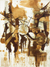 'In Style' - Natural Dye Painting of African Drummers from Ghana thumbail