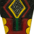 African wood mask, 'Geometric Personage' - Geometric African Wood and Aluminum Mask from Ghana (image 2d) thumbail