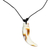 Recycled plastic pendant necklace, 'Eco Tusk' - Tusk-Shaped Recycled Plastic Pendant Necklace from Ghana (image 2a) thumbail