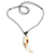 Recycled plastic pendant necklace, 'Eco Tusk' - Tusk-Shaped Recycled Plastic Pendant Necklace from Ghana (image 2c) thumbail