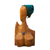 Teak wood sculpture, 'Head Scarf' - Abstract Teak Wood and Cotton Sculpture from Ghana (image 2a) thumbail