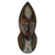 Afrikanische Holzmaske - Afrikanische Sese-Holz- und Aluminiummaske aus Ghana