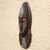 Máscara de madera africana - Máscara africana de madera y aluminio de Sese de Ghana