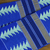 Cotton blend kente cloth scarf, 'Good Life' - Authentic Handwoven Blue Cotton Kente Cloth Scarf (image 2b) thumbail