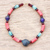 Recycled glass beaded necklace, 'Eco Aseda' - Recycled Glass Beaded Necklace Crafted in Ghana