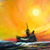 'Colorful Nature' - Signed Nautical Impressionist Painting from Nigeria (image 2b) thumbail
