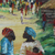 'Biriwa Village' - Impressionist Village Market Scene Painting from Ghana