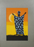 „Rejoice III“ – Signiertes Gemälde eines afrikanischen Mannes in blauer Baumwollkleidung
