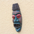 Mas aus afrikanischem Holz - Afrikanische Maske aus blauem Sese-Holz und Aluminium aus Ghana
