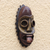 Afrikanische Holzmaske - Skurrile afrikanische Sese-Holzmaske aus Ghana