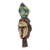 African wood mask, 'Dzigbordi Beauty' - Aluminum and Brass Accented African Wood Mask from Ghana (image 2e) thumbail