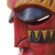 Afrikanische Holzmaske - Afrikanische Holzmaske mit Feuermotiv aus Ghana